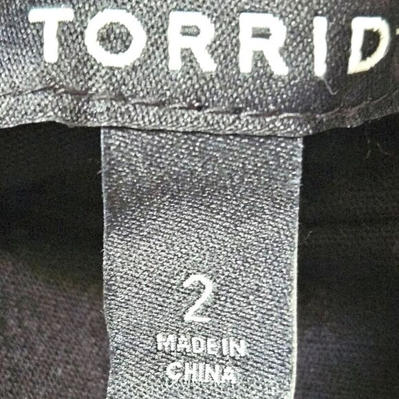 TORRID MAXI SWISS DOT Ruffle Hi-Lo Skirt Deep Black Plus Size 2 - Picture 11 of 16